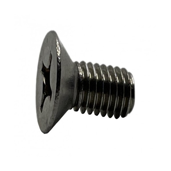 Suburban Bolt And Supply 1/4"-20 x 5/8 in Phillips Flat Machine Screw, Zinc Plated Steel A0320160040FZ - main